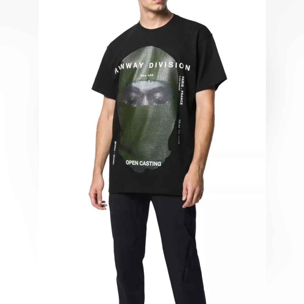 IH NOM UH NIT Paris Runway Division Printed T-Shirt In Black Sz XL